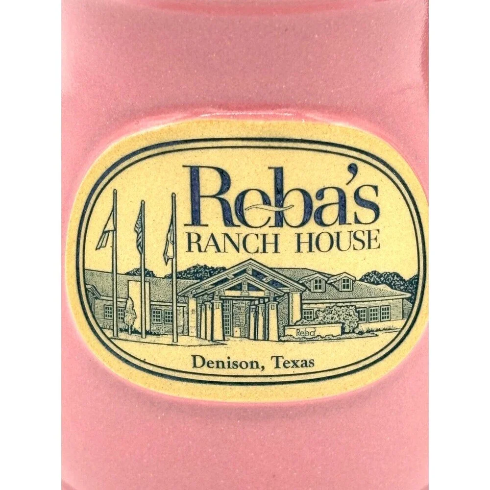 2016 DENEEN POTTERY Stoneware Mug Cup Reba's Ranch House‎ Branded Hand-Thrown